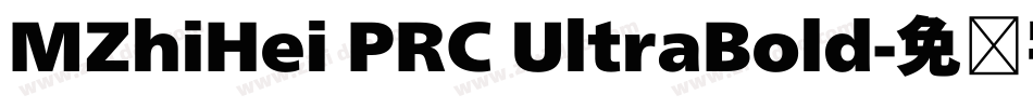 MZhiHei PRC UltraBold字体转换